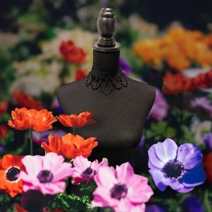 Black choker necklace